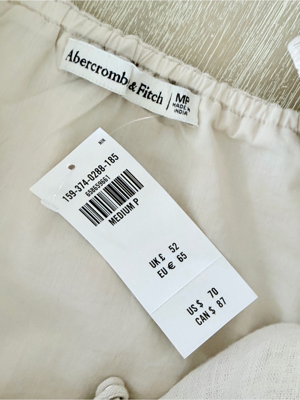 NWT Abercrombie & Fitch Linen Blend Dress | Petite Medium | Fully Lined - Picture 6 of 10